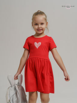 Платье Лето красный-лав - Sovalina фото 2