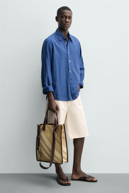 BOLSO SHOPPER TRENZADO / Marr?n - Zara фото 2