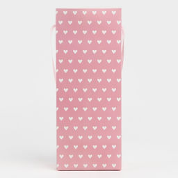 Цена за 5 шт. Пакет-переноска для цветов с пластиковым окном, Love, розовая, 30 х 12 х 8 см - Дарите счастье фото 6