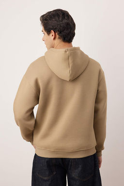 TRENDYOL MAN Beyaz Oversize/Genis Kesim Kapusonlu Etiketli Ici Polar/S?cak Tutan Sweatshirt TMNAW21SW2005 - Trendyolmilla фото 82