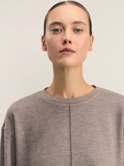 Базовый лонгслив прямого кроя / Zarina  фото 6