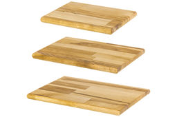 Комплект 3 досок 32*22*1,8 см, 29*20*1,8 см, 24*18*1,8 см "Прямоугольник" на дер. подстав.