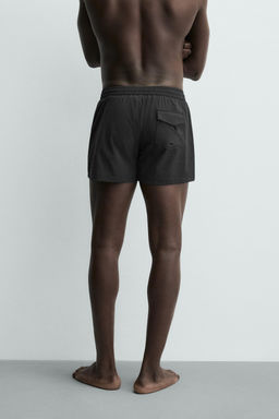SHORT STRUCTURED SWIMMING TRUNKS - Zara фото 20