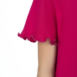 Сорочка для девочки темно-малиновая единорожка 818 (122, 64)