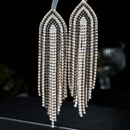 Серьги длинные на гвоздиках арт. 13 1667 (id 267300)