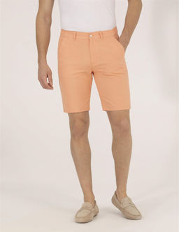 Turuncu Slim Fit Keten Kar___ml_ Bermuda _ort - Pierre cardin фото 2