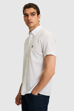 Erkek Beyaz Ksa Kollu Gmlek - U.s. polo assn фото 3