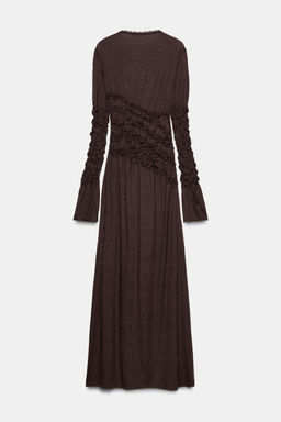 GATHERED MIDI DRESS - Zara фото 6