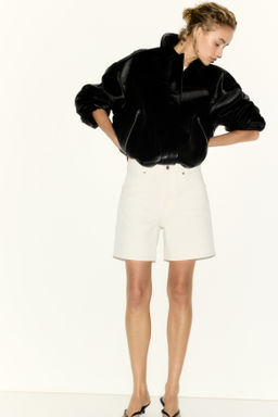 Vaquero corto de talle alto - H&m фото 7