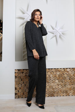 Брюки трикотажные свободного кроя - Looklikecat фото 2