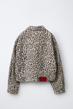 CAZADORA DENIM ANIMAL PRINT / Marr?n - Zara фото 6