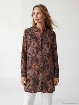 Desenli Kad?n G?mlek Tunik