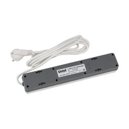 S-GSR4-3 U2C1 WHITE/GREY Сетевой фильтр серии Standard, шнур 3м (Пвс 3х0,75), 4 гнезда, с/з, 2USB+1TYPE C, 10A, 2500Вт. Белый/серый. TM Uniel