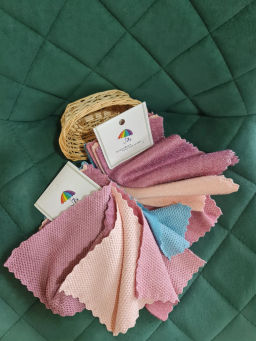 Салфетки для уборки из микрофибры 25x25 4шт.