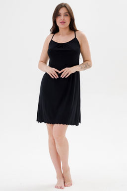 Ночная сорочка из вискозы Патриция-2 черный - Амадэль фото 2