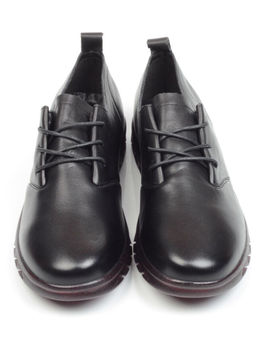 03-5908 BLACK Полуботинки женские (натуральная кожа)
