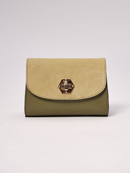 Сумка замшевая Deboro 31033 зеленый бамбук