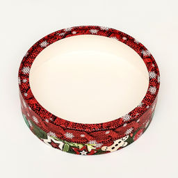 Коробка подарочная новогодняя с окном «Вязанка», 20×6 см