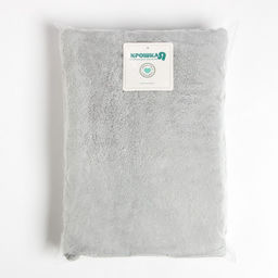 Полотенце с капюшоном Крошка Я, цвет серый, 67х120 см, 100% п/э, 280 г/м2  фото 6