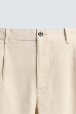 PLEATED HERRINGBONE TROUSERS - Zara фото 9