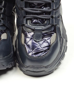 04-8525-2 DARK BLUE Ботинки зимние женские (искусственные материалы)