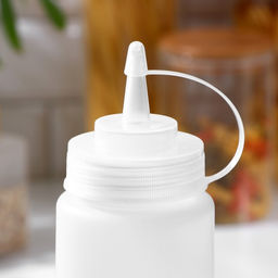 Бутылка для соусов, 700 мл, 26.5×6 см, пластик, белая