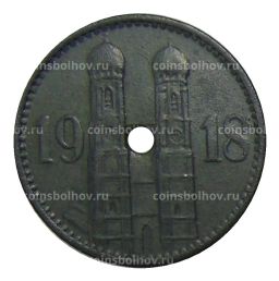 Монета 15 пфеннигов 1918 года Германия  Нотгельд Мюнхен