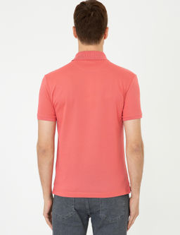 Mercan Polo Yaka Slim Fit Basic Merserize T-shirt