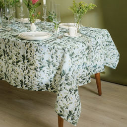 Скатерть Доляна Apple flowers, 146?220 см, 100% хлопок, рогожка 164 г/м?
