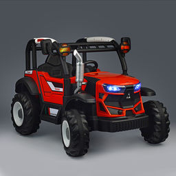 Электромобиль 12V4.5A с двойным приводом, красный
