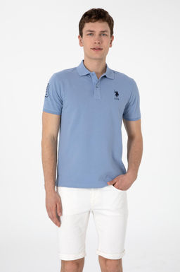 Erkek Slim Fit Polo Yaka Mavi Basic Ti__rt Sepette S_rpriz _ndirim - U.s. polo assn фото 8