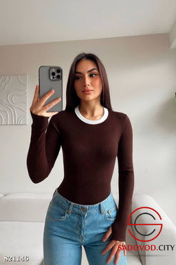 Лонгслив женский однотонный - Bruno фото 6