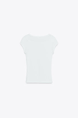 COTTON MODAL T-SHIRT - Zara фото 8