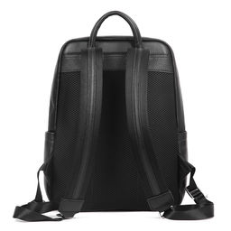 Рюкзак мужской, кожа, MIRONPAN 19153 Черный фото 4