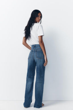 TRF WIDE-LEG HIGH-WAIST JEANS - Zara фото 5