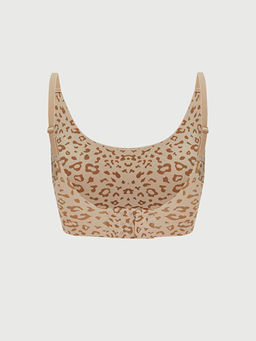 Balensiz Yar?m Dolgulu Leopar Desenli Sporcu S?tyeni