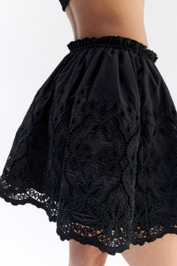 Falda en bordado ingl?s con cord?n de ajuste - H&m фото 6