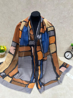 Легкий платок на голову и шею, мультицвет