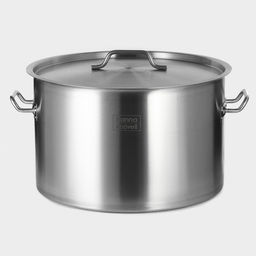 Кастрюля Hanna Knövell, 35 л, d=40 см, h=26 см, толщина стенки 1 мм, 201 сталь, с крышкой, индукция, дно ТРС, нержавеющая сталь