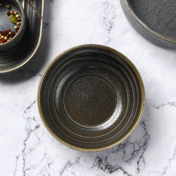 Миска фарфоровая Magistro Urban, 260 мл, d=12 см, цвет серый  фото 3