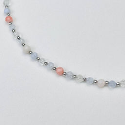 Колье для Девы из Горного Хрусталя,Опала и Агата - Радуга самоцветов фото 2