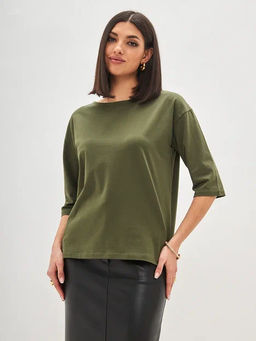 Лонгслив F112-1001. khaki - Fine joyce фото 2