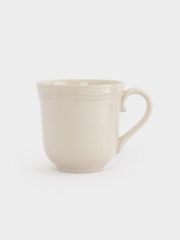 Кружка, 360 мл, фарфор P, молочная, Rustic