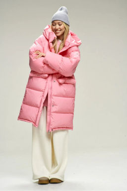 Пуховик удлиненный Pink