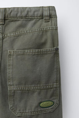 LOOSE FIT TWILL TROUSERS - Zara фото 4