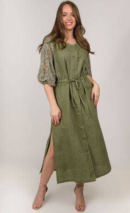 Платье  100% лен