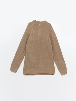 Dik Yaka Erkek ?ocuk Triko Kazak