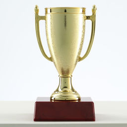 Кубок 056, зол., подставка пластик, 12.5 х 6,5 х 6,5 см