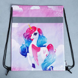 Сумка для обуви со светоотражающим элементом Радужный единорог, 41х31 см - Artfox study фото 8