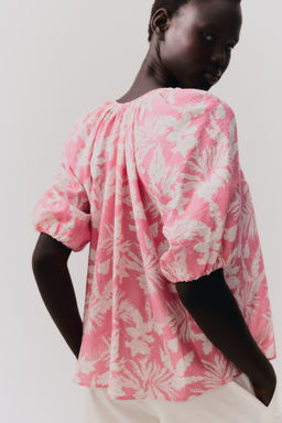 Blusa con mangas globo - H&m фото 6